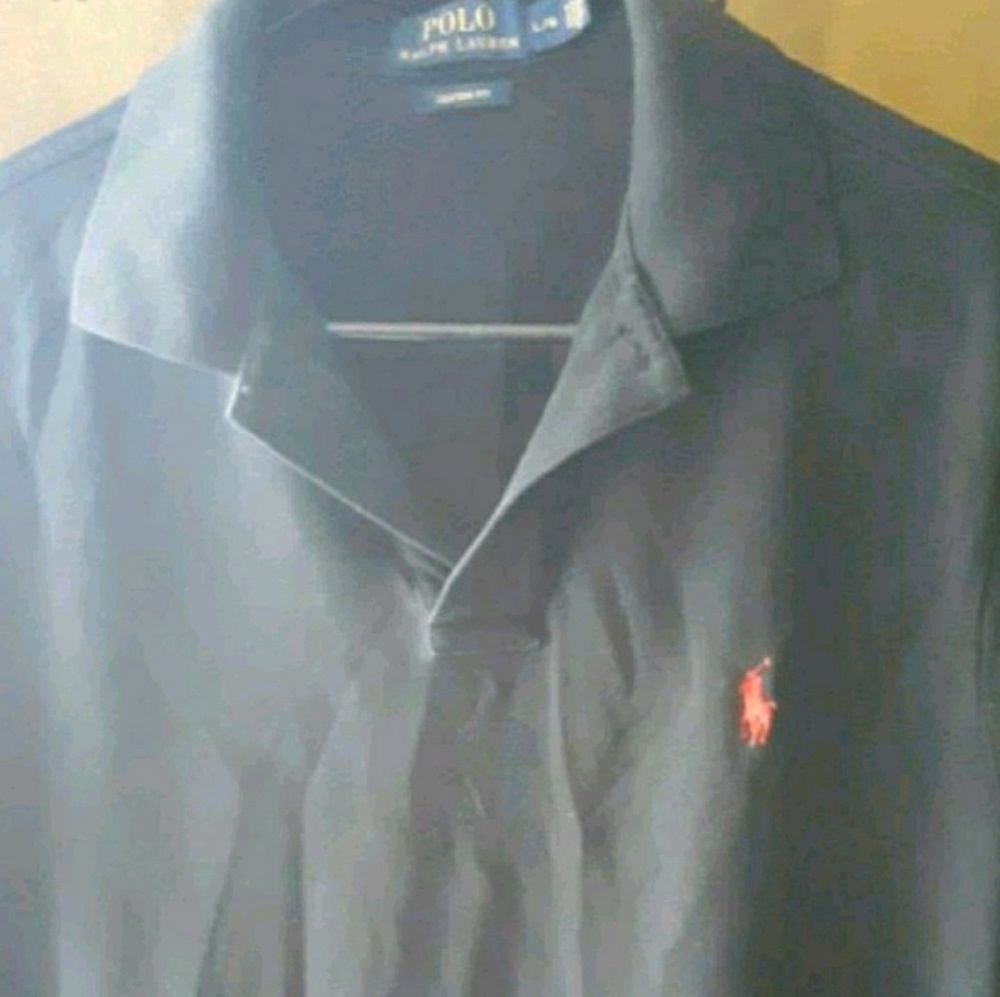 Men's Used Large Polo Custom Fit Collared Shirt